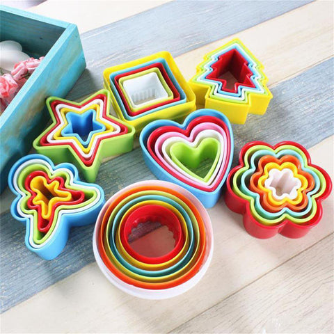 Image of 5pcs/6pcs/Set Cookie Cutter Cake Mold Biscuit Fondant DIY Cake Kitchen Cooking Kitchen Baking Tools Cake Cookie Mold Biscuit