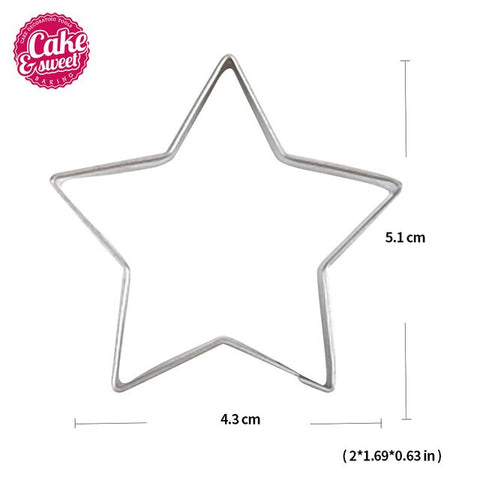 Image of Christmas Cookie Cutters Stainless Steel Cute Animal Candy Shape Biscuit Mold DIY Fondant Pastry Decorating Baking Cooking Tools