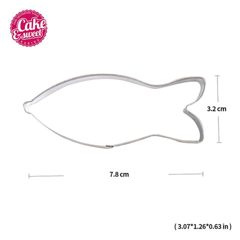 Image of Christmas Cookie Cutters Stainless Steel Cute Animal Candy Shape Biscuit Mold DIY Fondant Pastry Decorating Baking Cooking Tools