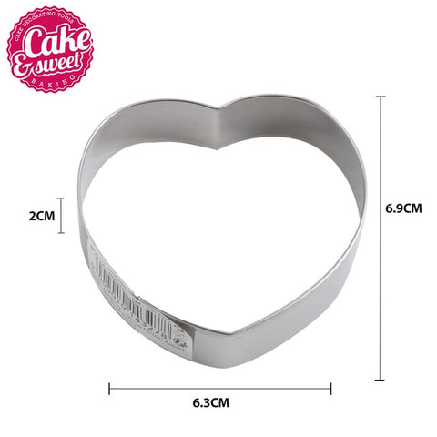 Image of Christmas Cookie Cutters Stainless Steel Cute Animal Candy Shape Biscuit Mold DIY Fondant Pastry Decorating Baking Cooking Tools