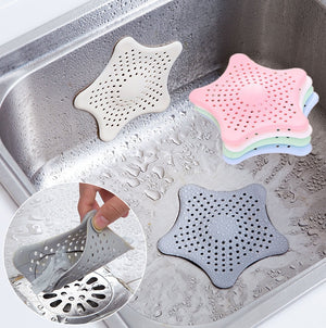 1Pcs Starfish Floor Drain Nordic Plain Screen Kitchen Sink Filter Bathroom Bathtub Sewer Anti-clogging Floor Drain