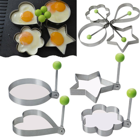 Image of 1pc Stainless Steel Fried Egg Shaper Pancake Mould Omelette Mold Frying Egg Cooking Tools Kitchen Accessories Gadget