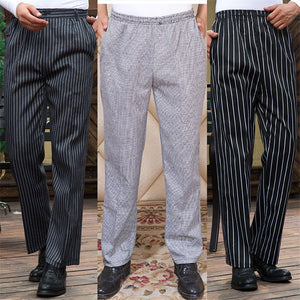 Hotel Cook Waiter Pants Cookchef Work Clothes Restaurant Chef Elastic Trousers Work Clothes Men Zebra Pants Uniform Wholesale