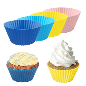 1pc DIY Round Shaped Silicone Cake Baking Molds Cake Mold Silicone Cupcake Cup Cooking Tools