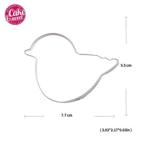 Image of Christmas Cookie Cutters Stainless Steel Cute Animal Candy Shape Biscuit Mold DIY Fondant Pastry Decorating Baking Cooking Tools