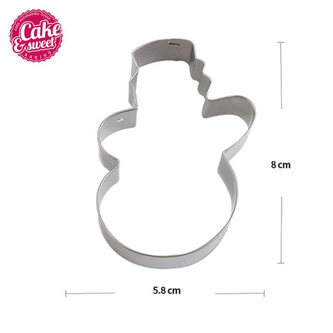 Image of Christmas Cookie Cutters Stainless Steel Cute Animal Candy Shape Biscuit Mold DIY Fondant Pastry Decorating Baking Cooking Tools